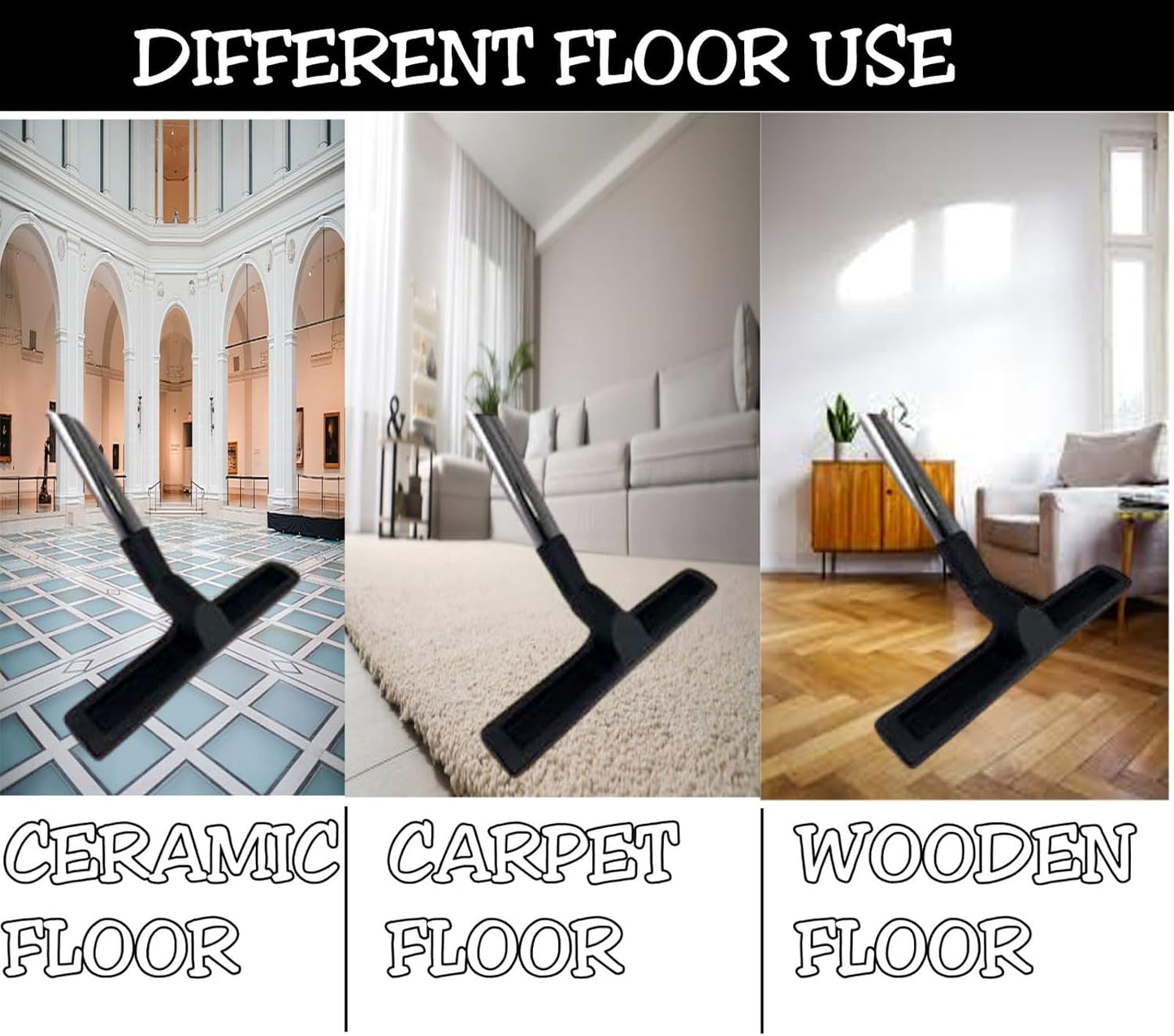 IBBAH Replacement Henry Hoover Head Hard Floor Brush Head Part 32mmx 300mm