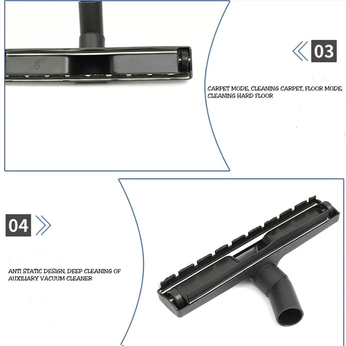 IBBAH Replacement Henry Hoover Head Hard Floor Brush Head Part 32mmx 300mm