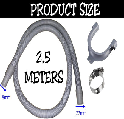 IBBAH Universal 2.5m Washing Machine Hose Extension Kit