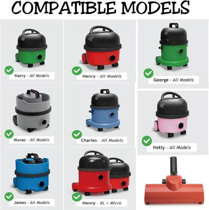 IBBAH Henry Hoover Turbo Brush Head Red - Compatible with Henry, Hetty, James