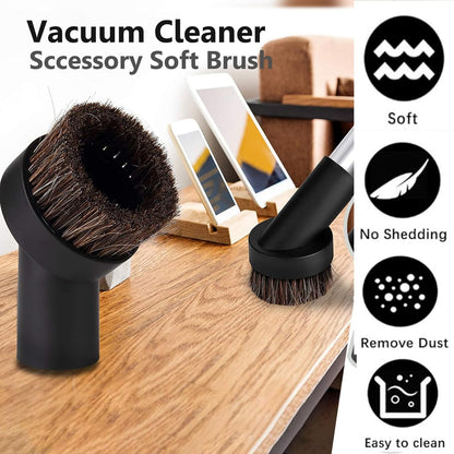 Pack of 2 Universal Round Horse Hair Brush Head for Henry Hoover