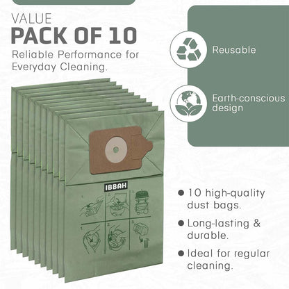IBBAH Henry Hoover Bags 10 Pack, Premium Vacuum Bags